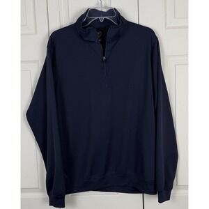 Zero Restriction Tour Series Sweater Pullover Mens Medium Blue Quarter Zip Golf‎
